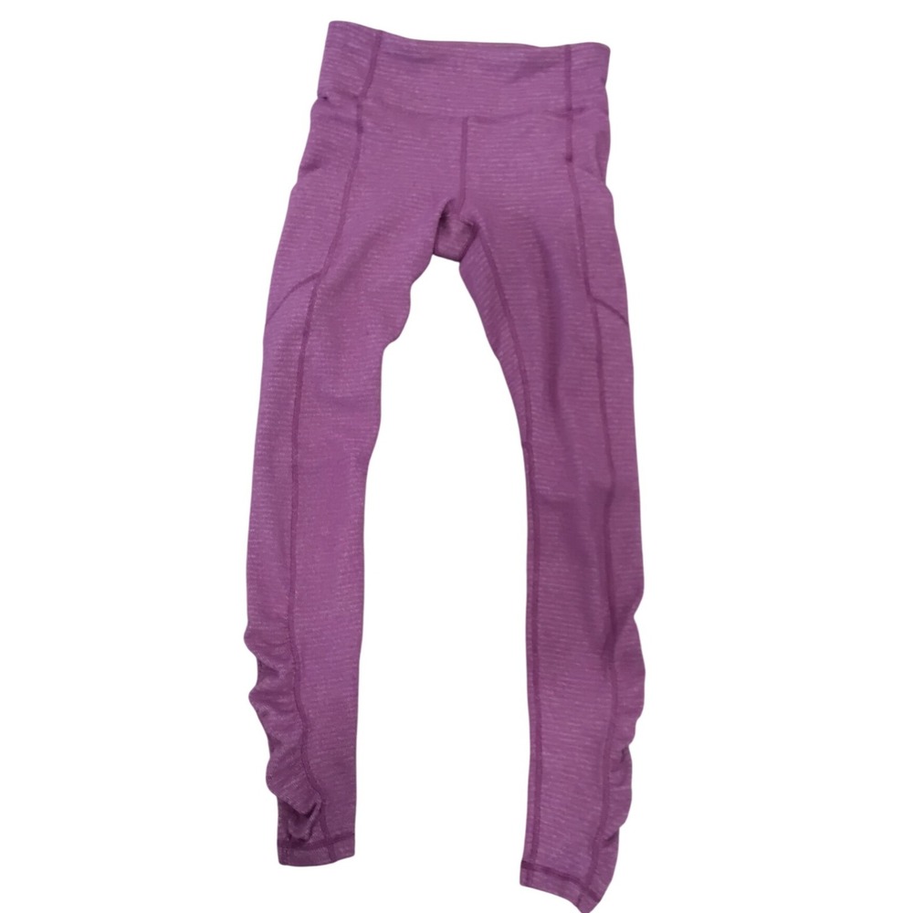 Lululemon Wunder Under Hi-Rise Full-On Luon Leggings Purple Heathered Size 4